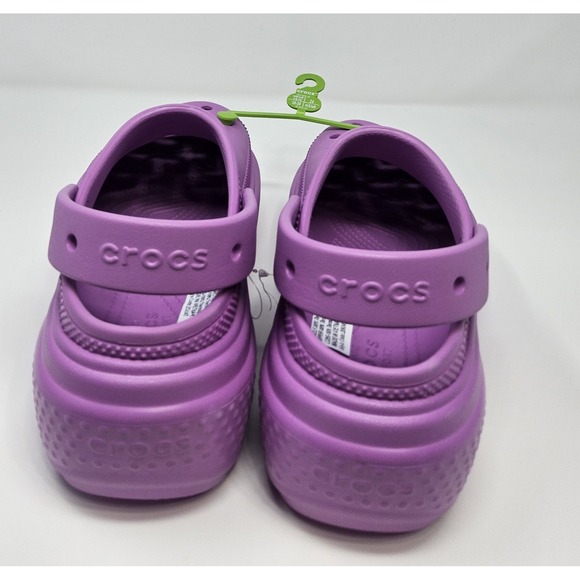 Crocs Clogs Platform Womens Sz 8 New Stomp Bubble Chunky Shoes Purple Lavender - Picture 4 of 9
